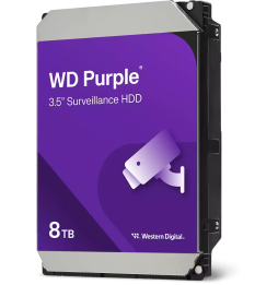 Disque dur interne 3.5" Western Digital Purple 8 To pour la vidéosurveillance (WD85PURZ)