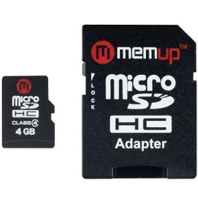 Carte mémoire SD micro INTEGRAL microSDHC Classe 4 - 4 GB (+