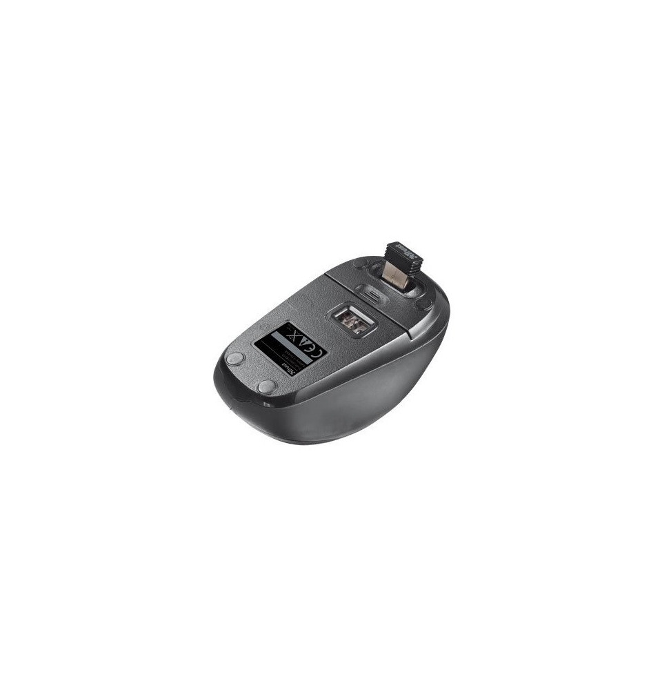 Mini Souris Sans Fil Trust Yvi Optique pour PC - Gris prix Maroc