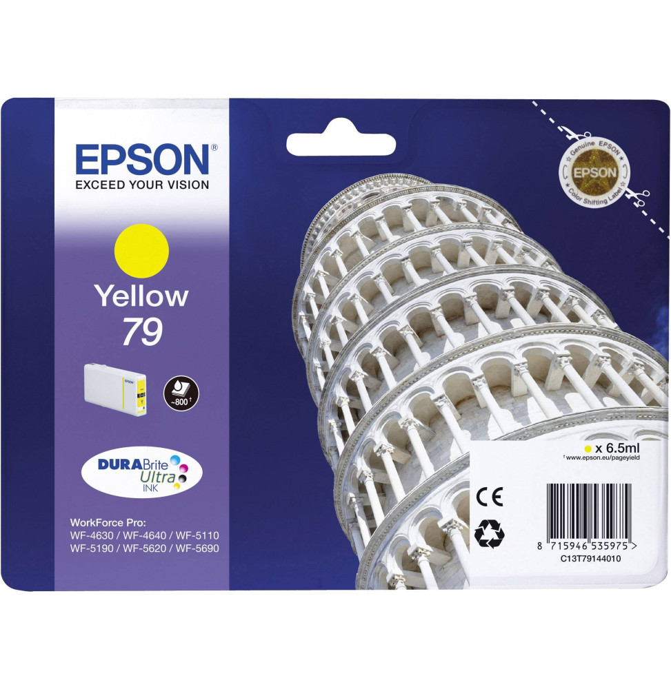 Epson 79 Jaune - Cartouche d'encre Epson TOUR DE PISE d'origine
