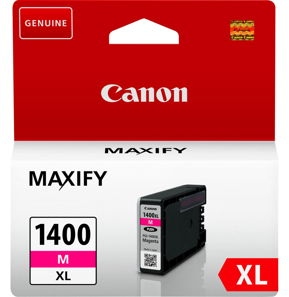 Canon PGI-1400XL M Magenta - Cartouche d'encre grande capacité Canon d'origine  (9203B001AA) prix Maroc