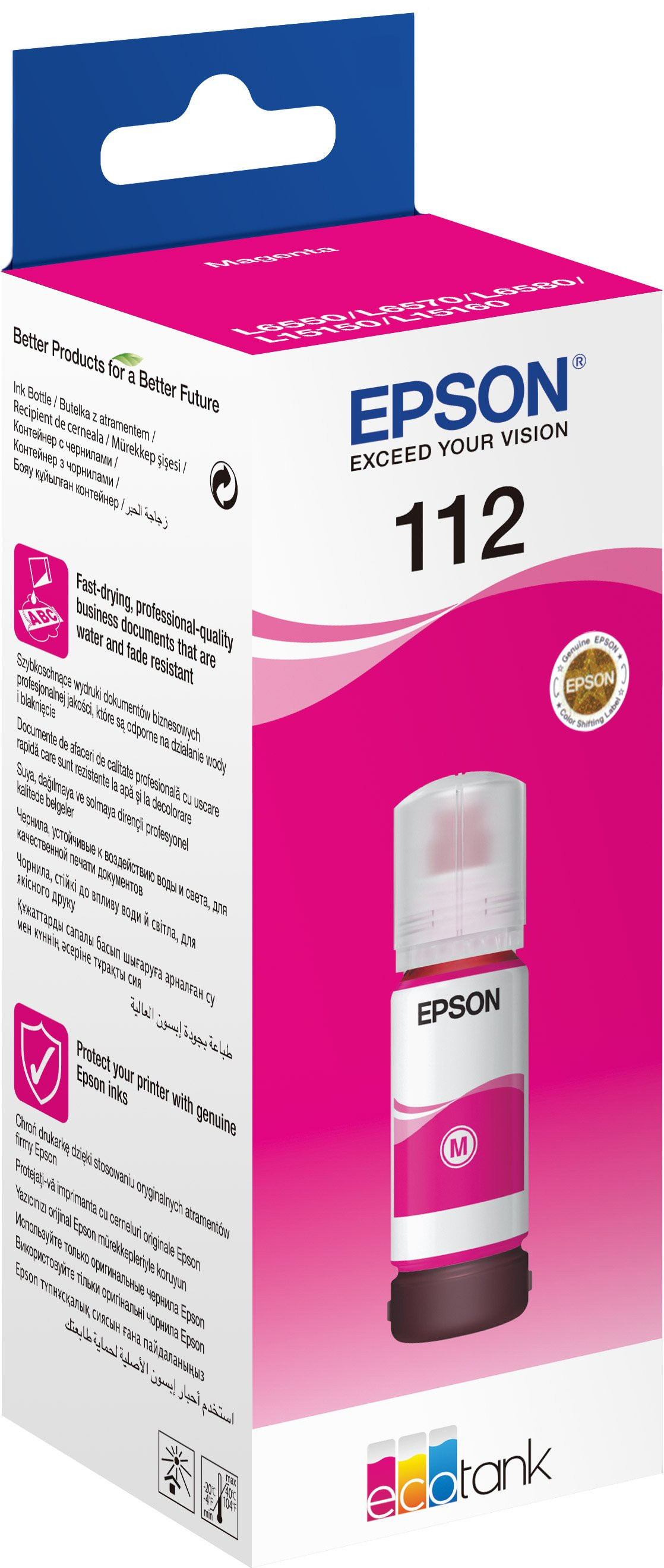 Bouteille d'encre pour Imprimante Epson EcoTank L15160