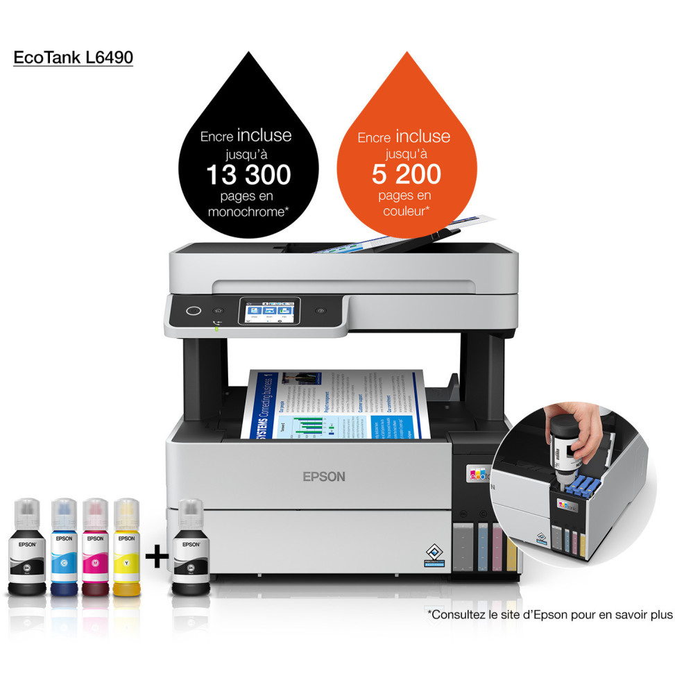 imprimantes avec réservoir d'encre - commander une imprimante Ecotank