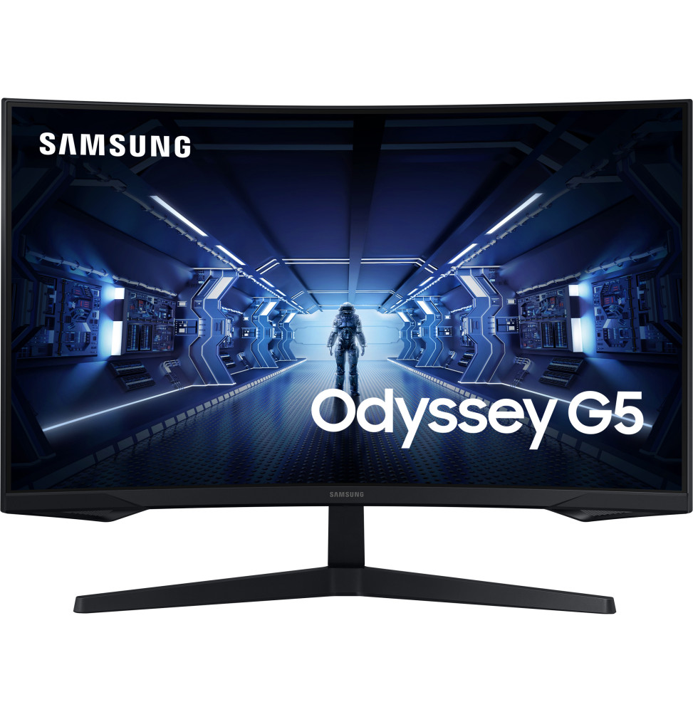 Écran gaming incurvé 32 WQHD Samsung Odyssey G5 - Courbure 1000R  (LC32G55TQBUXEN) prix Maroc