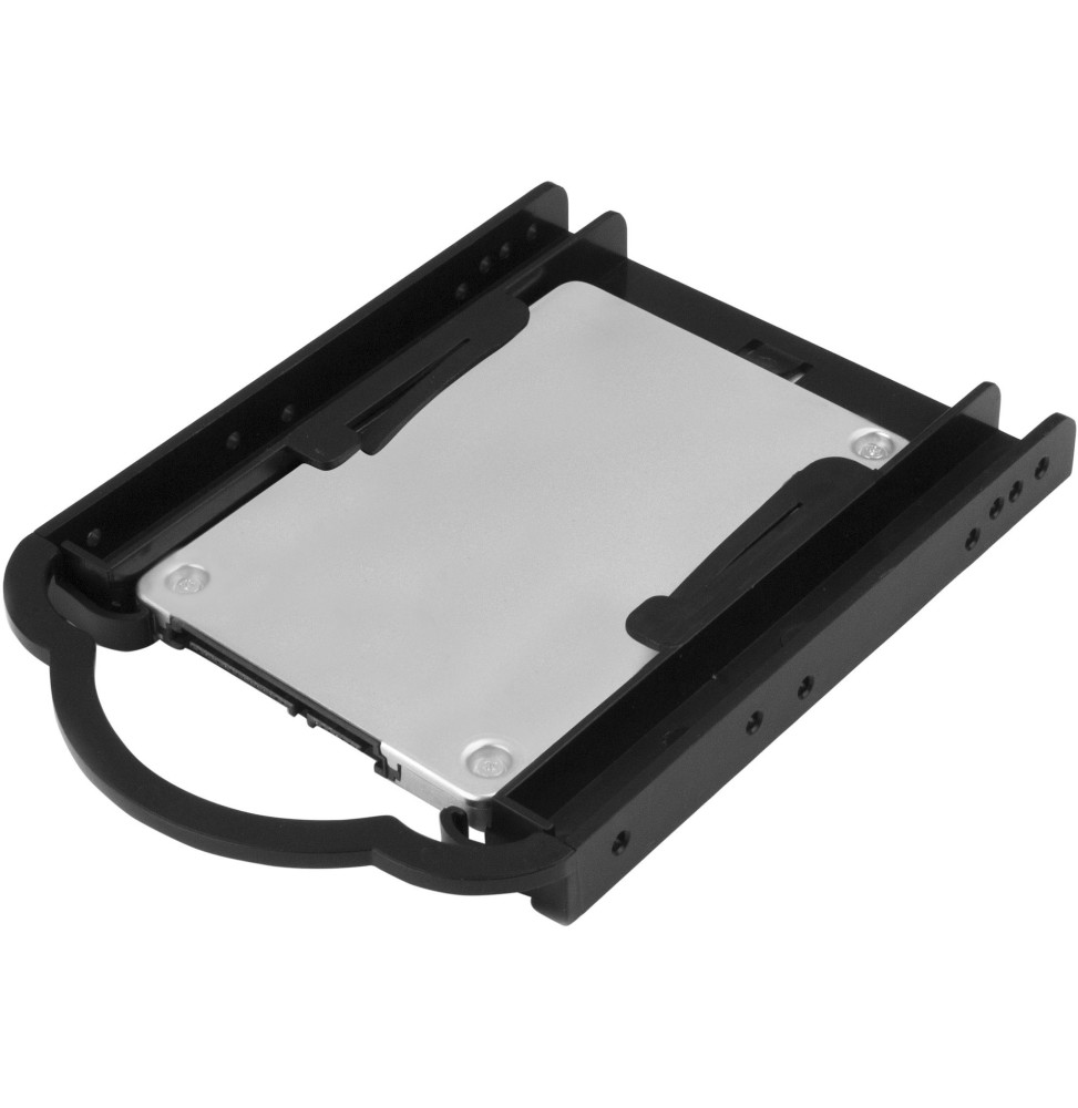 2x 2 baies 2,5 à 3,5 pouces disque dur externe SSD métal kit de