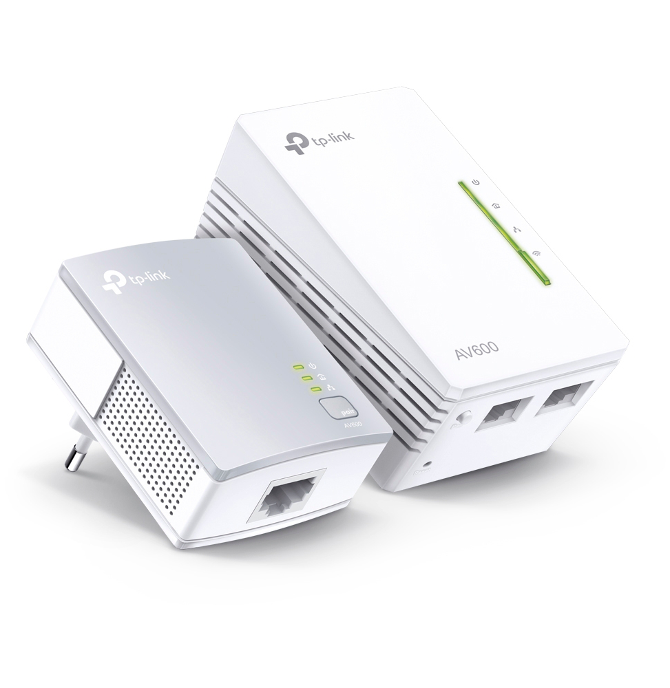 Pack de 2 CPL WiFi TP-link AV600 + WiFi N 300 Mbps (TL-WPA4220KIT