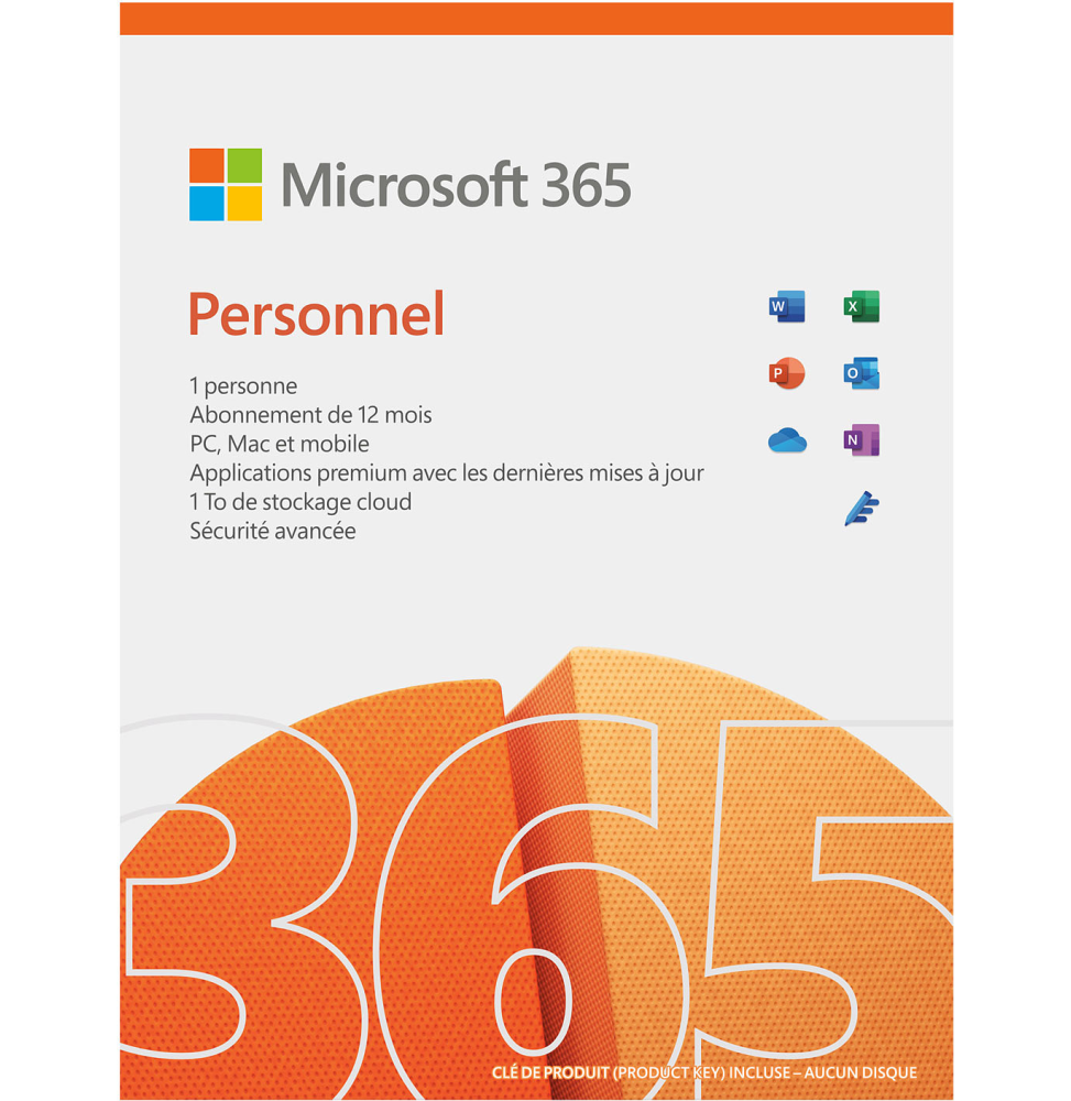 Microsoft Office 365 - Accès à Vie, 5 Postes
