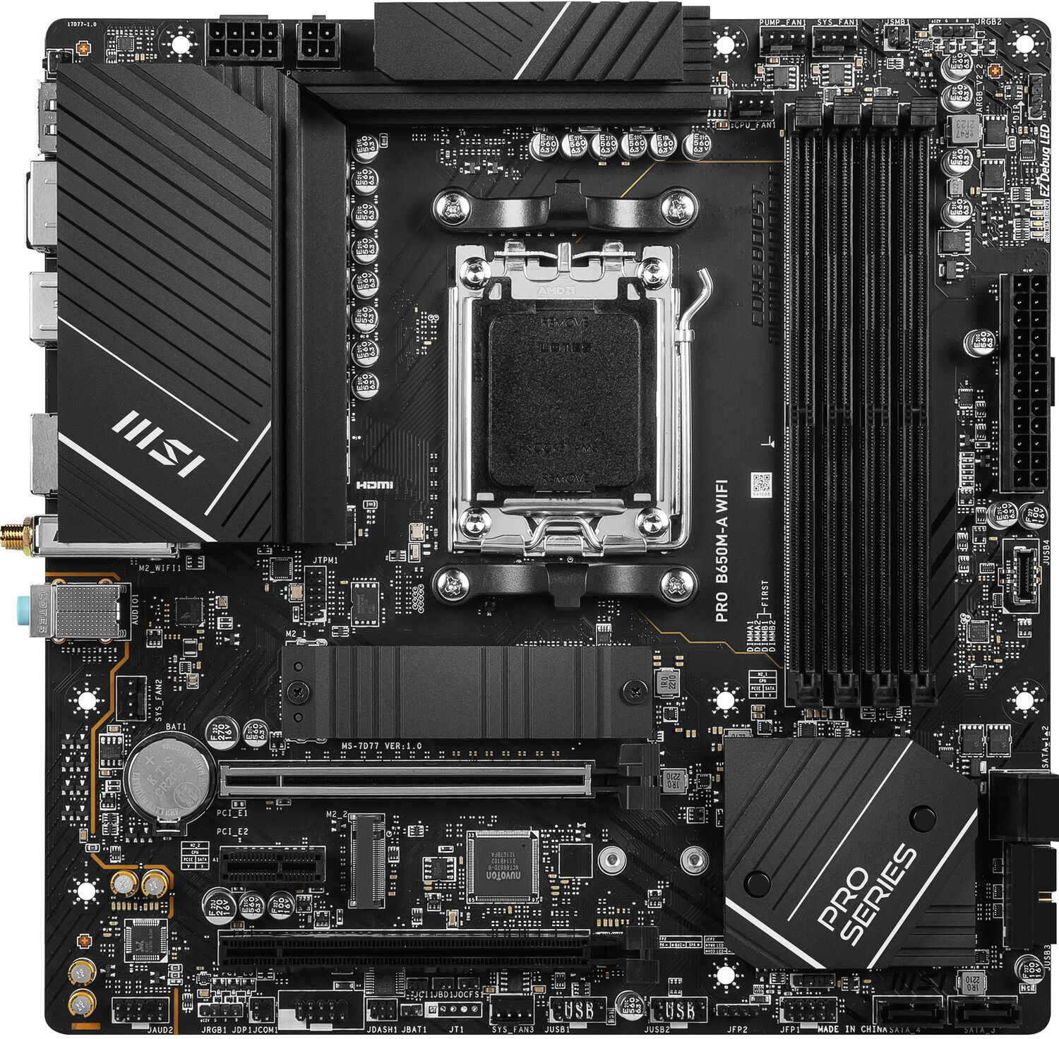 Carte Mère AMD MSI PRO B650M-A WIFI (911-7D77-001)