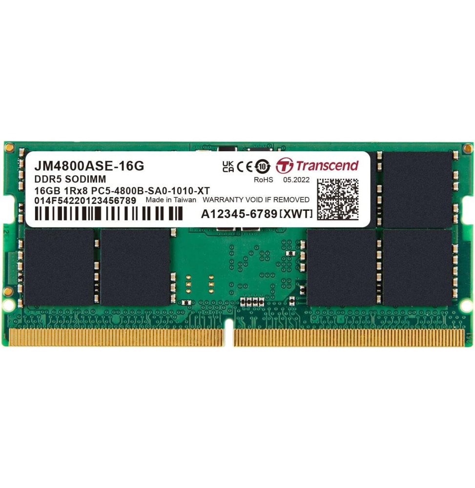 BARRETTE MÉMOIRE ADATA 32GO DDR5 4800 MHZ (AD5S480032G-S) - MEGA PC