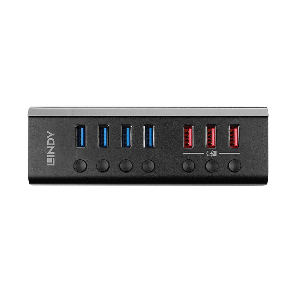 Adaptateur USB 3.0 (3.2 Gen 1), A mâle / RJ45 femelle, Ethernet Gigabit,  avec Hub USB 3.2 Gen 1 à 3 ports