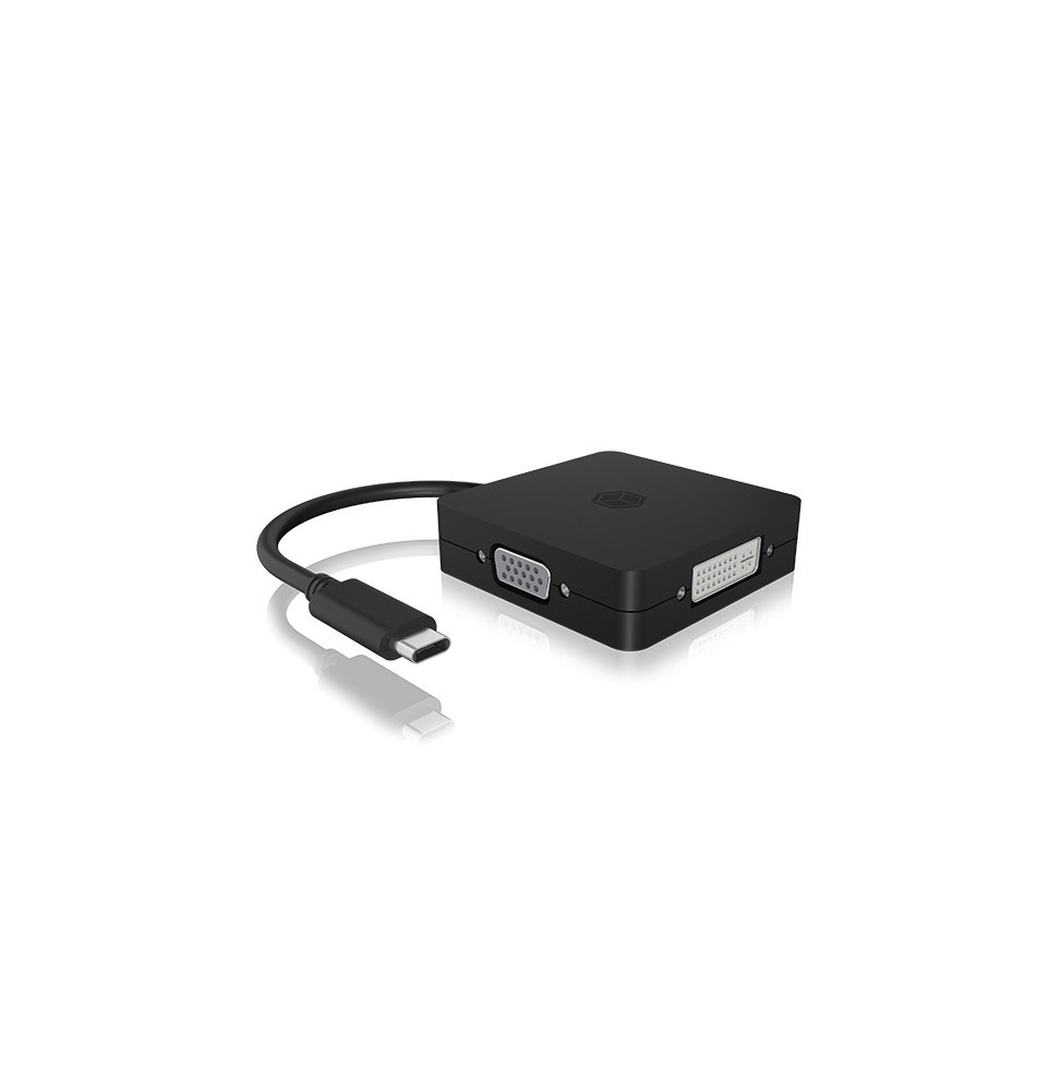 ICY BOX IB-DK1104-C 0,15 m USB Type-C DVI + VGA + DisplayPort +