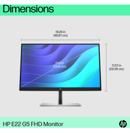 Écran 21,45" Full HD HP E22 G5 (6N4E8AS)